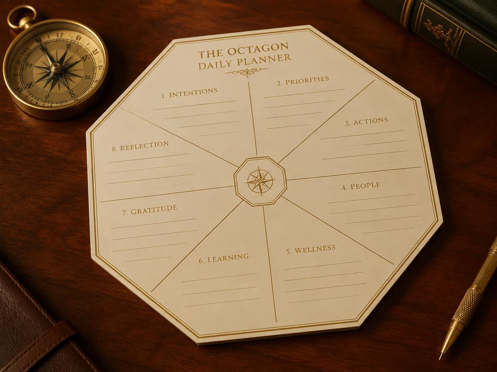 Daily Octagon Planner Template
